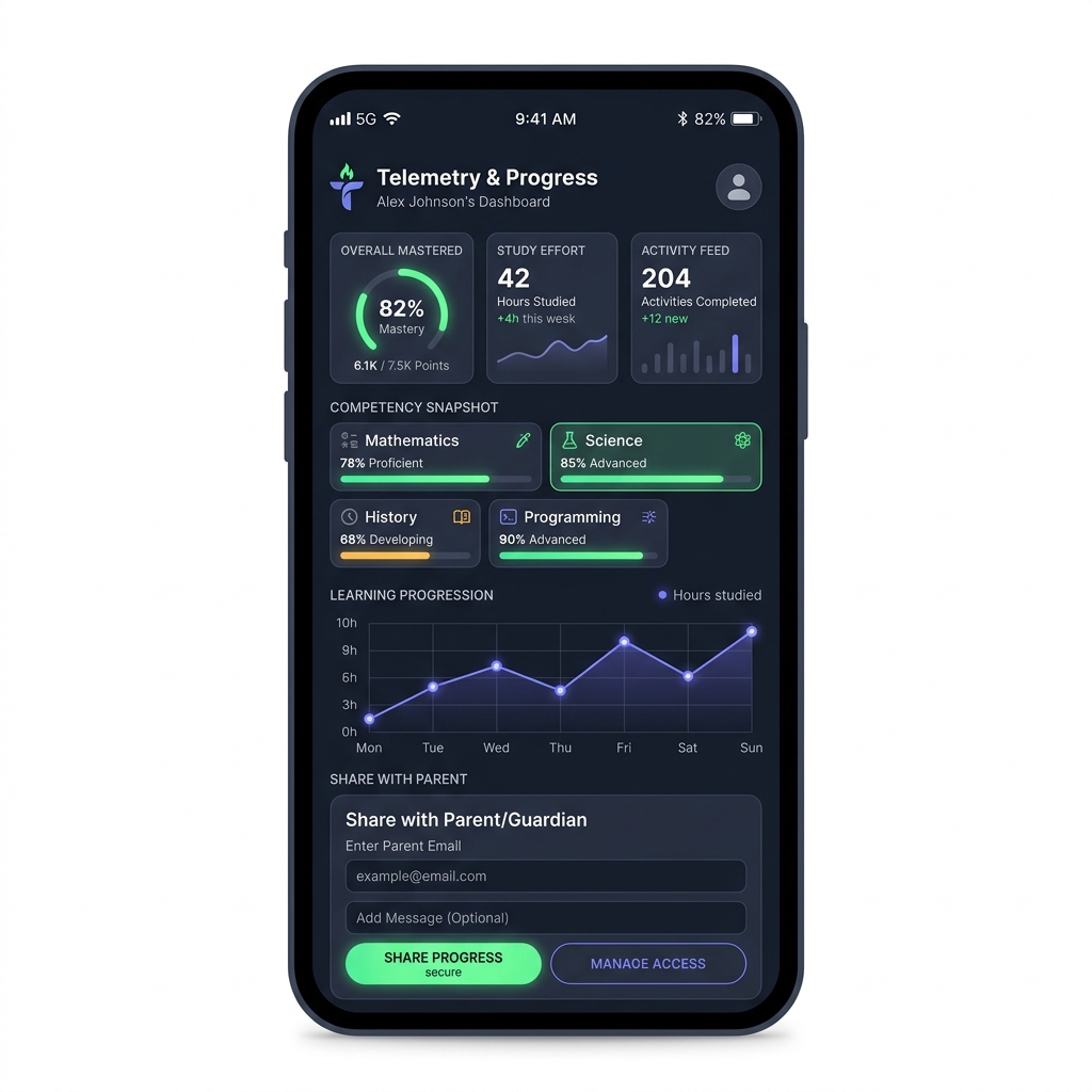 Parent & Tutor Telemetry Dashboard